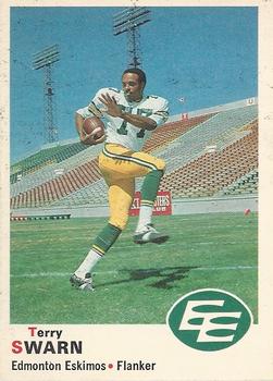 1970 O-Pee-Chee CFL #57 Terry Swarn Front