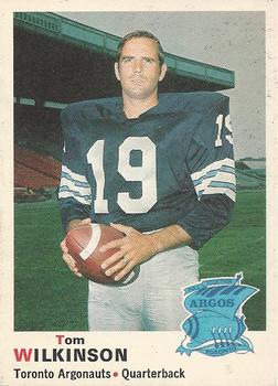 1970 O-Pee-Chee CFL #6 Tom Wilkinson Front