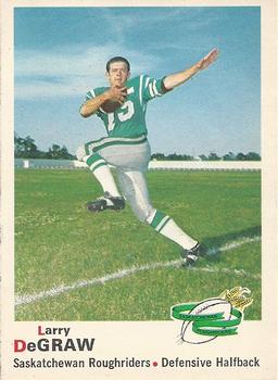 1970 O-Pee-Chee CFL #73 Larry DeGraw Front