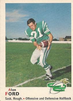 1970 O-Pee-Chee CFL #75 Alan Ford Front