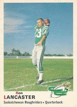 1970 O-Pee-Chee CFL #76 Ron Lancaster Front