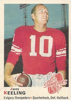 1970 O-Pee-Chee CFL #86 Jerry Keeling Front