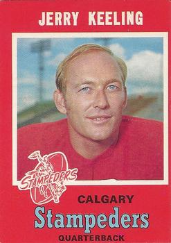 1971 O-Pee-Chee CFL #128 Jerry Keeling Front