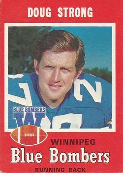 1971 O-Pee-Chee CFL #17 Doug Strong Front