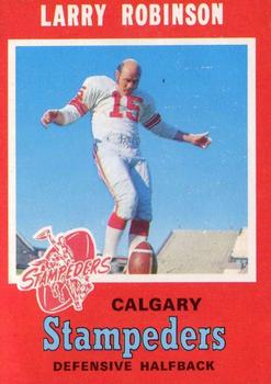 1971 O-Pee-Chee CFL #130 Larry Robinson Front