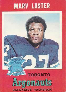 1971 O-Pee-Chee CFL #7 Marv Luster Front