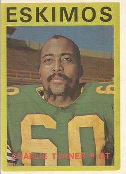 1972 O-Pee-Chee CFL #101 Charlie Turner Front