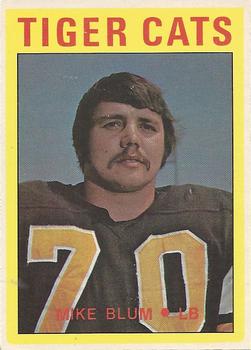 1972 O-Pee-Chee CFL #10 Mike Blum Front