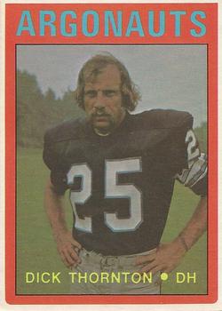 1972 O-Pee-Chee CFL #33 Dick Thornton Front