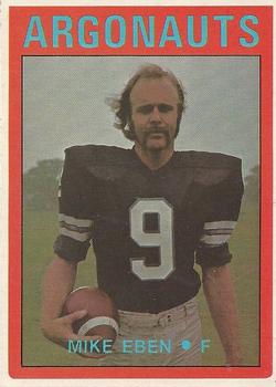 1972 O-Pee-Chee CFL #36 Mike Eben Front