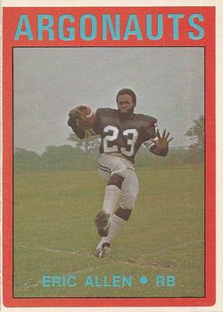 1972 O-Pee-Chee CFL #37 Eric Allen Front