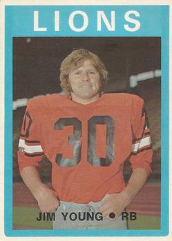 1972 O-Pee-Chee CFL #40 Jim Young Front
