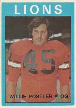 1972 O-Pee-Chee CFL #43 Willie Postler Front