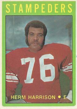1972 O-Pee-Chee CFL #55 Herm Harrison Front