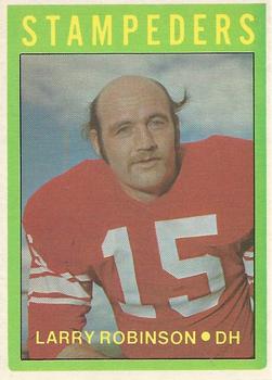 1972 O-Pee-Chee CFL #56 Larry Robinson Front