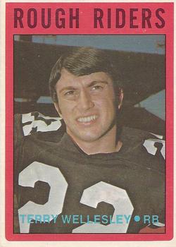 1972 O-Pee-Chee CFL #78 Terry Wellesley Front