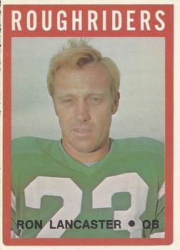 1972 O-Pee-Chee CFL #79 Ron Lancaster Front