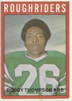 1972 O-Pee-Chee CFL #81 Bobby Thompson Front