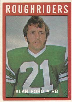 1972 O-Pee-Chee CFL #90 Alan Ford Front