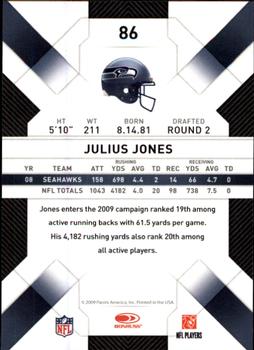 2009 Donruss Threads #86 Julius Jones Back