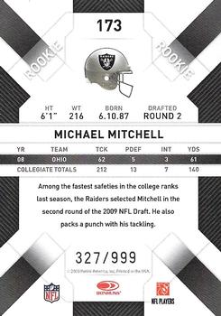 2009 Donruss Threads #173 Michael Mitchell Back