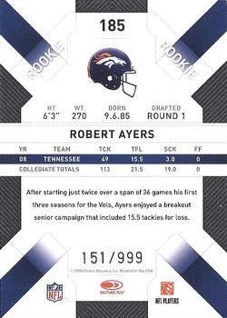 2009 Donruss Threads #185 Robert Ayers Back