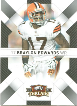 2009 Donruss Threads #24 Braylon Edwards Front