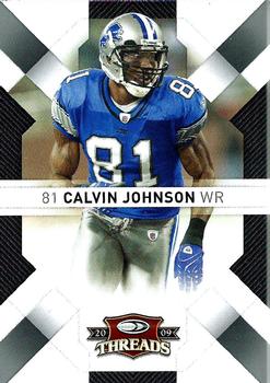 2009 Donruss Threads #32 Calvin Johnson Front