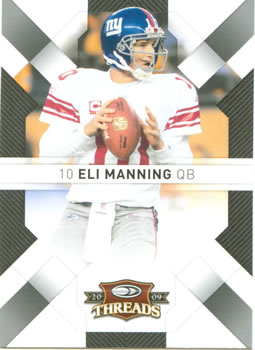 2009 Donruss Threads #66 Eli Manning Front