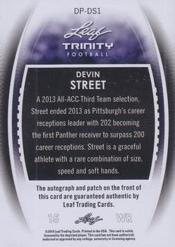 2014 Leaf Trinity #DP-DS1 Devin Street Back