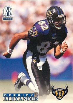 1996 Score Board Baltimore Ravens #BR4 Derrick Alexander Front