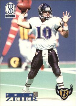1996 Score Board Baltimore Ravens #BR2 Eric Zeier Front