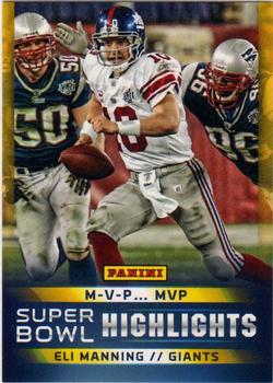 2014 Panini Macy's Super Bowl XLVIII Highlight Giveaway #1 Eli Manning Front