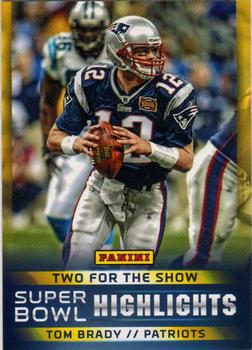 2014 Panini Macy's Super Bowl XLVIII Highlight Giveaway #6 Tom Brady Front