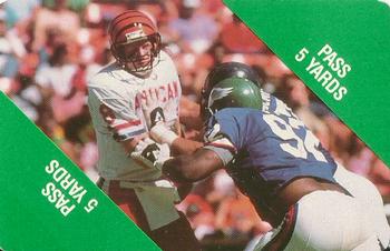1988 MacGregor NFL Game Cards #NNO Pass 5 Yards (horizontal) Front