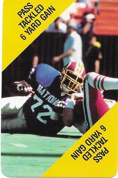 1988 MacGregor NFL Game Cards #NNO Pass Tackled 6 Yard Gain Front