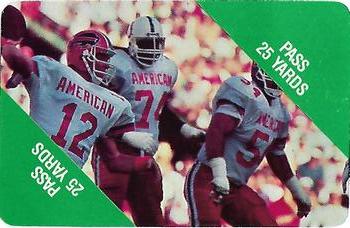 1988 MacGregor NFL Game Cards #NNO Pass 25 Yards (Horizontal) Front
