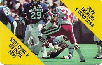 1988 MacGregor NFL Game Cards #NNO Run Tackled 4 Yard Loss Front
