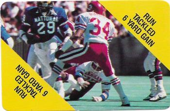 1988 MacGregor NFL Game Cards #NNO Run Tackled 6 Yard Gain Front