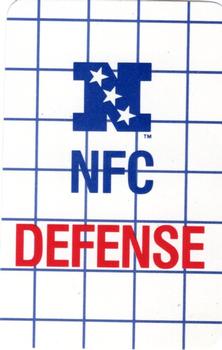 1988 MacGregor NFL Game Cards #NNO Run Tackled 32 Yard Gain Back