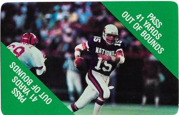 1988 MacGregor NFL Game Cards #NNO Pass 41 Yards Out of Bounds Front