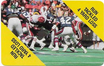1988 MacGregor NFL Game Cards #NNO Run Tackled 4 Yard Loss Front
