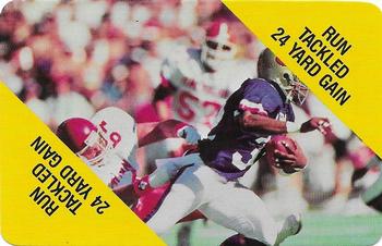 1988 MacGregor NFL Game Cards #NNO Run Tackled 24 Yard Gain Front