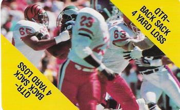 1988 MacGregor NFL Game Cards #NNO QB Sack 4 Yard Loss Front