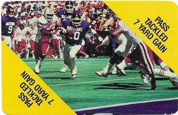1988 MacGregor NFL Game Cards #NNO Pass Tackled 7 Yard Gain Front