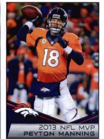 2014 Panini Stickers #4 Peyton Manning / NFL MVP Front