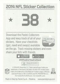 2014 Panini Stickers #38 Tom Brady Back