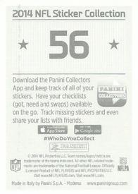 2014 Panini Stickers #56 Eric Decker Back