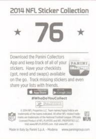 2014 Panini Stickers #76 Cincinnati Bengals Rusher Back