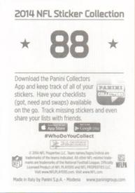 2014 Panini Stickers #88 Darqueze Dennard Back